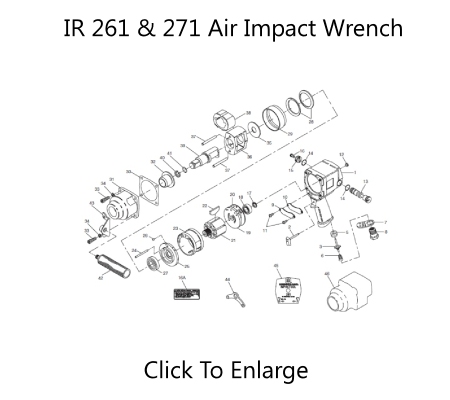 With Ball Bearings compatible with Ingersoll Rand-261 3/4" Impact Tune Up kit