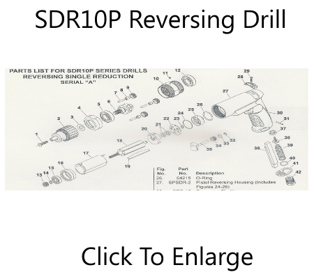 Sioux  SDR Drill  Motor  Tune up Kit 