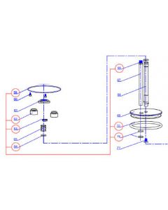 KIT A-RK8000LS-BPKA Lower Hydraulic Seal Kit for Rivet King 8000LS 